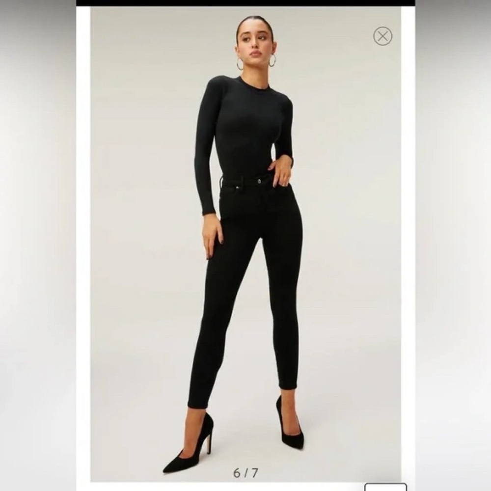 Good Waist Cropped Black Jeans